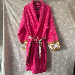 Versace Pink 'I Heart Baroque' Bathrobe